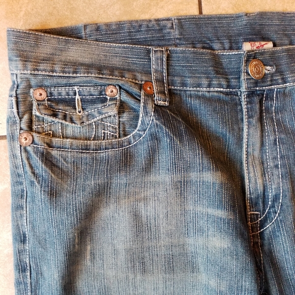 True Religion Billy Riot Row 42 Seat 34 Bootcut Jeans size 40 - Picture 7 of 12